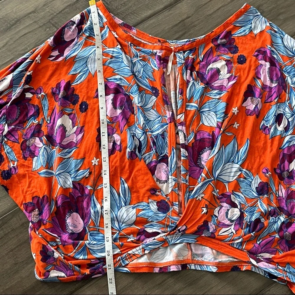 Free People Keepin’ On Orange Shirt - Size Large